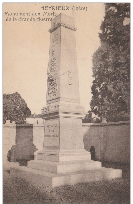 30L - 38 - Heyrieux - Isère - Monument Aux Morts De La Grande Guerre - Jourdan - Autres & Non Classés