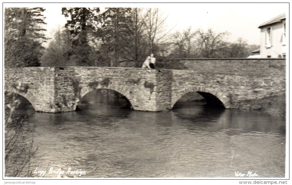 REAL PHOTOGRAPHIC POSTCARD - LUGG BRIDGE - PRESTEIGN - RADNORSHIRE - WALES - Radnorshire