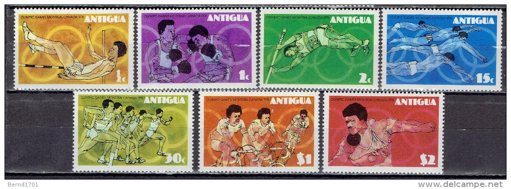 Antigua - Mi-Nr 425/431 Postfrisch / MNH **  (w546) - Estate 1976: Montreal