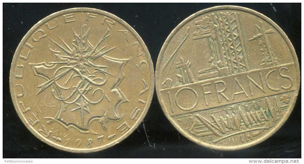 FRANCE 10  Francs MATHIEU  1987  (  Face  B ) - Autres & Non Classés