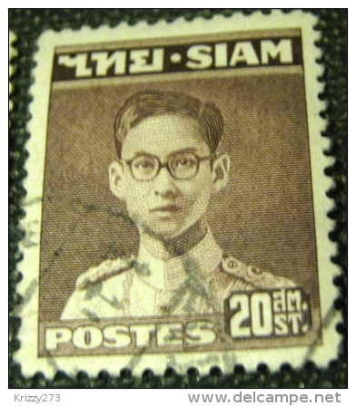 Siam 1947 King Bhumibol Adulyadej 20s - Used - Siam