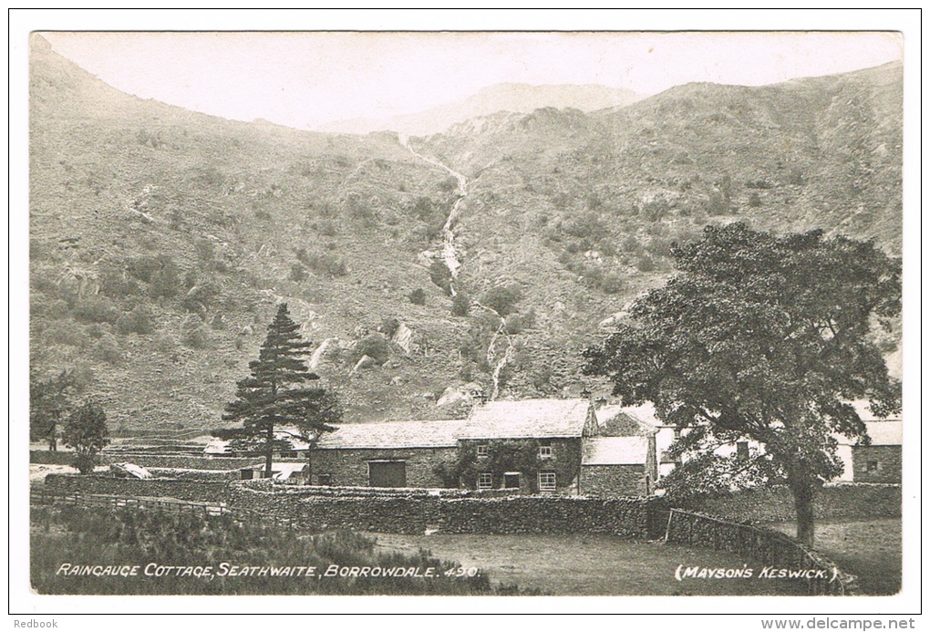 RB 1032 - Early Postcard -  Rain Gauge Cottage - Seathwaite Borrowdale - Cumbria Lake District - Borrowdale