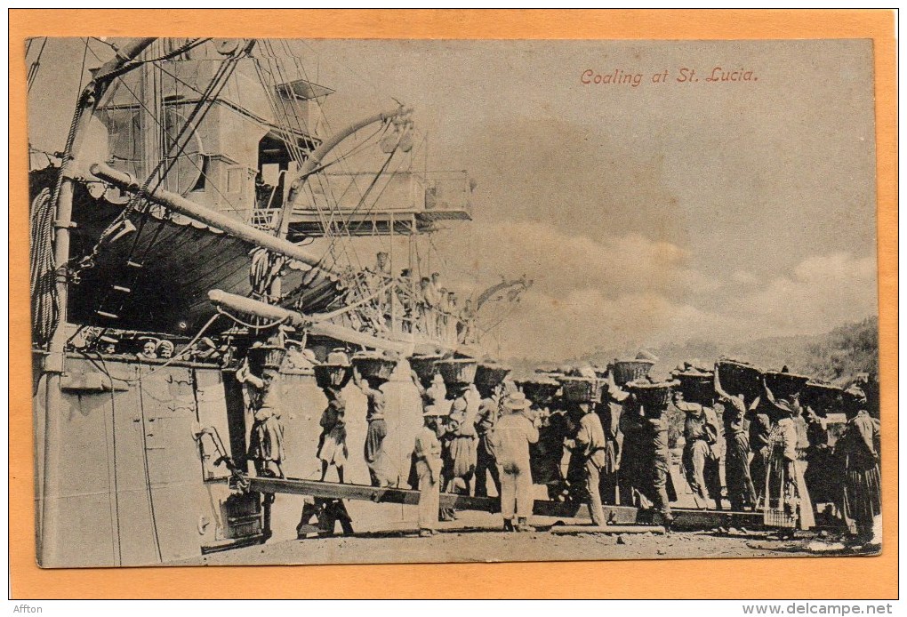 St Lucia Saint Lucia Cooling 1905 Postcard - Saint Lucia