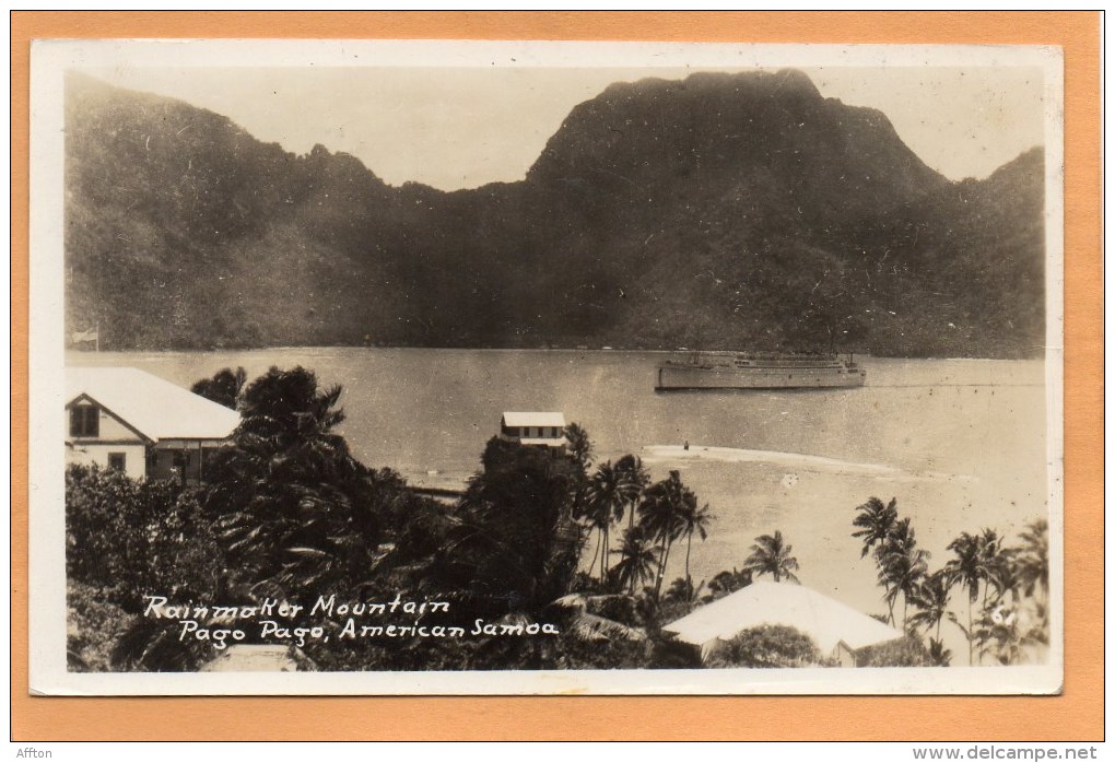 Pago Pago American Samoa 1936 Real Photo Postcard Mailed - American Samoa