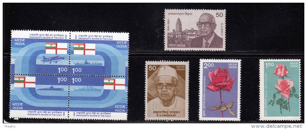 India MNH 1984, 29 Diff., (No Yera Pack, Missing Forts Set), As Scan - Años Completos