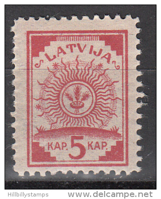 Latvia     Scott No 18   Unused Hinged     Year  1919 - Lettland