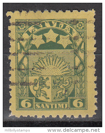 Latvia     Scott No   117   Used    Year  1923 - Lettonie