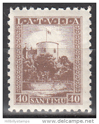 Latvia     Scott No   179   Unused Hinged   Year  1934 - Lettland