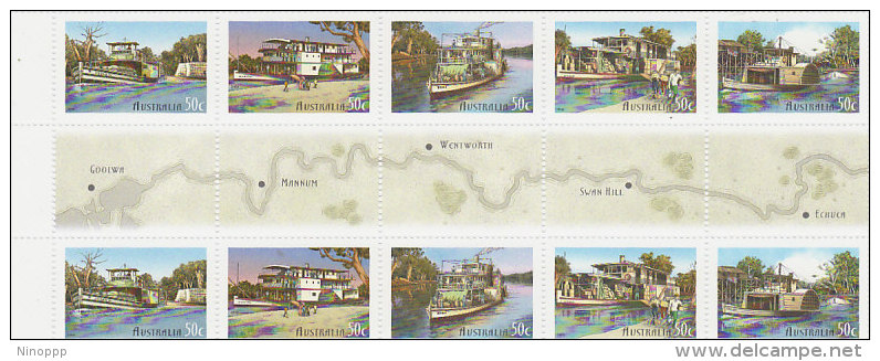 Australia 2003 Murray River Gutter Strip MNH - Mint Stamps