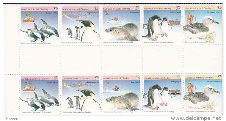 Australian Antarctic Territory 1988 Environment Gutter Strip MNH - Unused Stamps