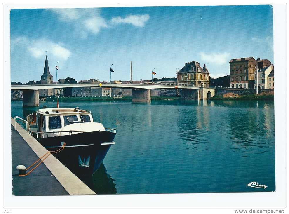 CP GIVET, LE PONT, LA POSTE, BATEAU, GIVET 08 - Givet