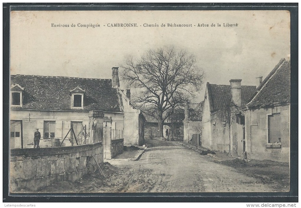 - CPA 60 - Cambronne, Chemin De Béthancourt - Arbre De La Liberté - Autres & Non Classés