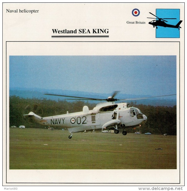 WESTLAND  SEA  KING     2 SCAN     (NUOVO CON DESCRIZIONE E SCHEDA TECNICA) - Elicotteri