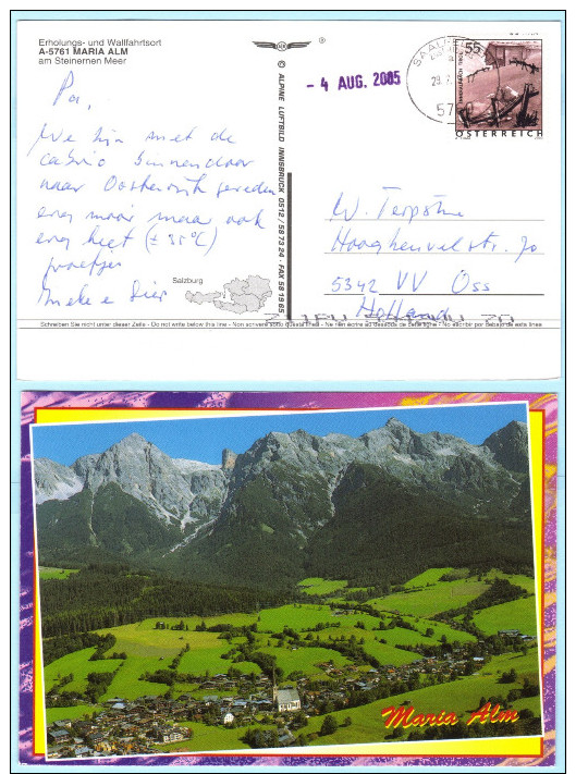 ÖSTERREICH AUSTRIA AUTRICHE - AK Postcard 2510 Ferienland - Maria Alm  (026925) - Briefe U. Dokumente