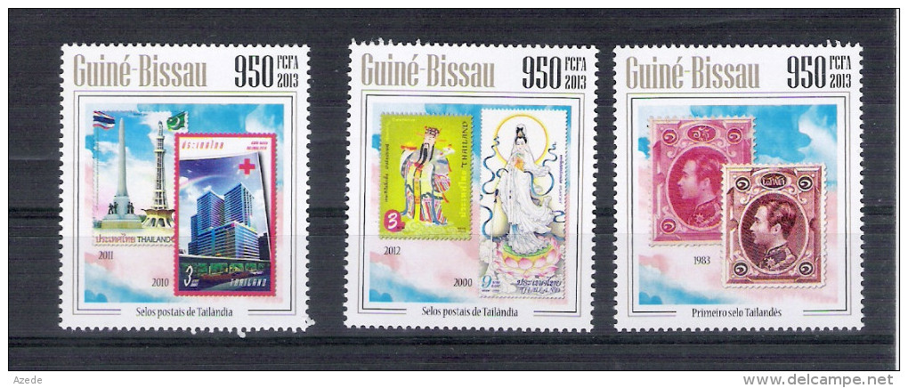 Tim 0234 Guinee Bissau Thailande Thailand Premier Timbre 2013 2011 2012 1983 - Stamps On Stamps