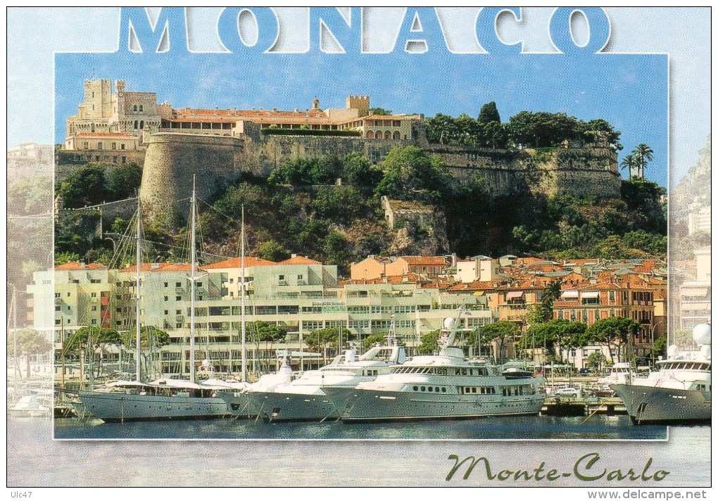 - MONACO. - Le Port Et Le Palais - Photo: A. TISSERANDET. - - Porto