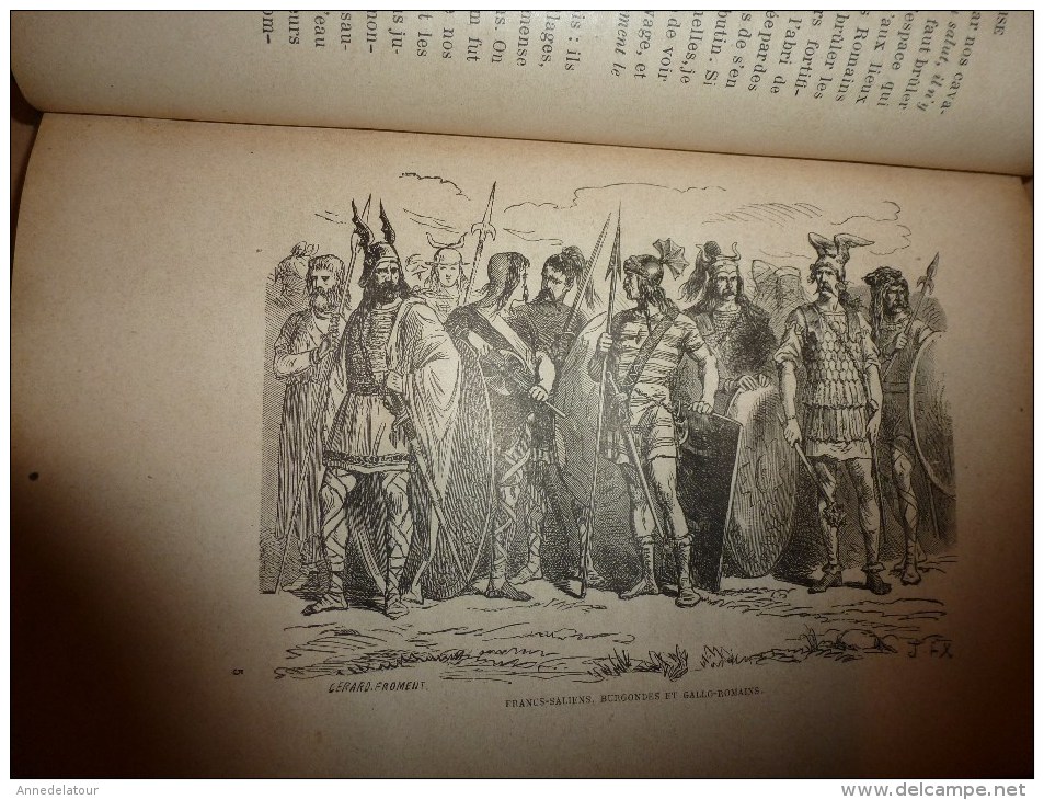 1892  Les origines de la NATION FRANCAISE des gaulois à Charlemagne ,     par A. Pizard