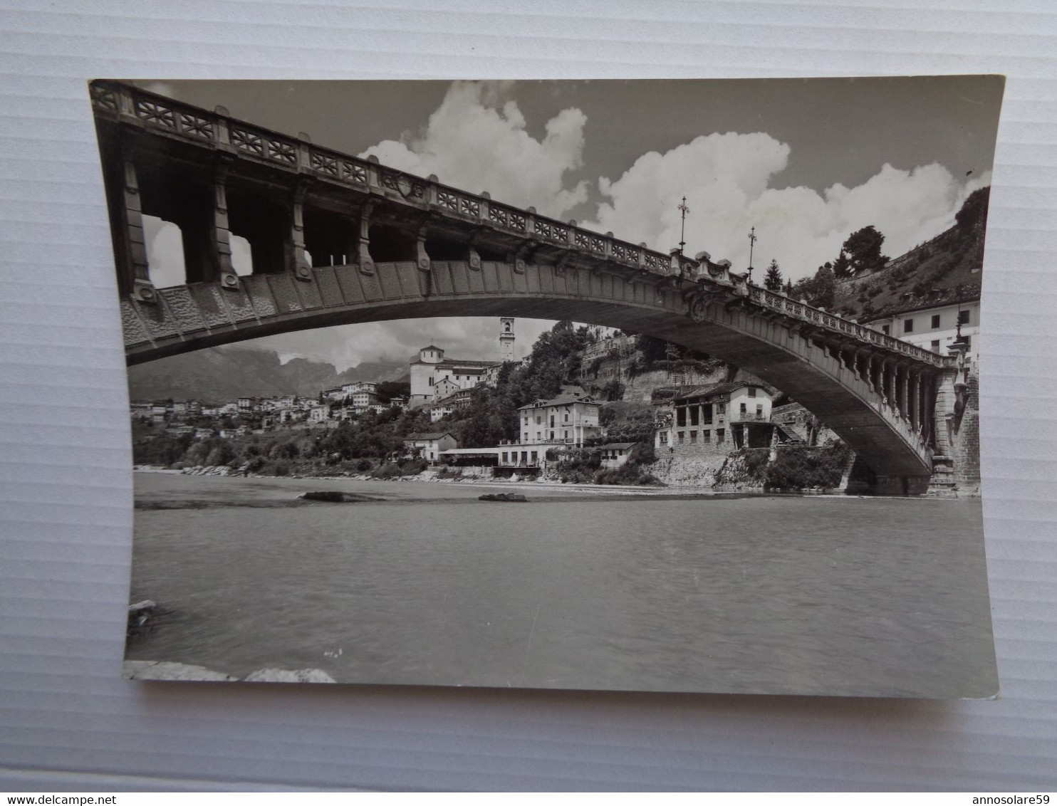 CARTOLINA: BELLUNO Mt. 389 - IL PONTE DELLA VITTORIA SUL FIUME PIAVE VIAGGIATA - F/G - B/N - LEGGI - Belluno