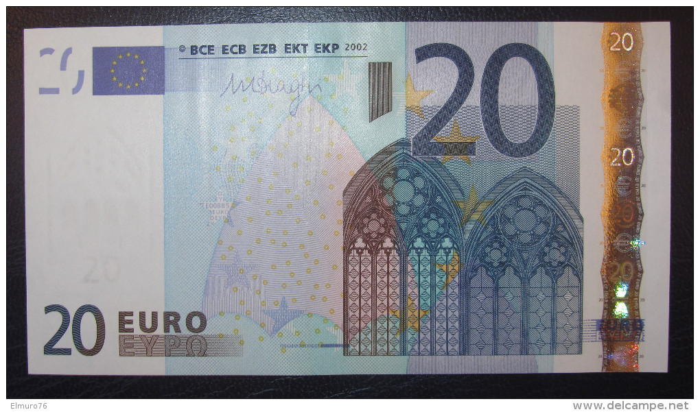 20 EURO E008B5 Draghi Germany  Serie X38 Perfect UNC - 20 Euro