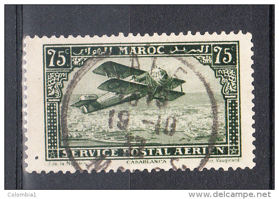 MAROC YT PA 5 Oblitéré 19-10-1937 - Aéreo