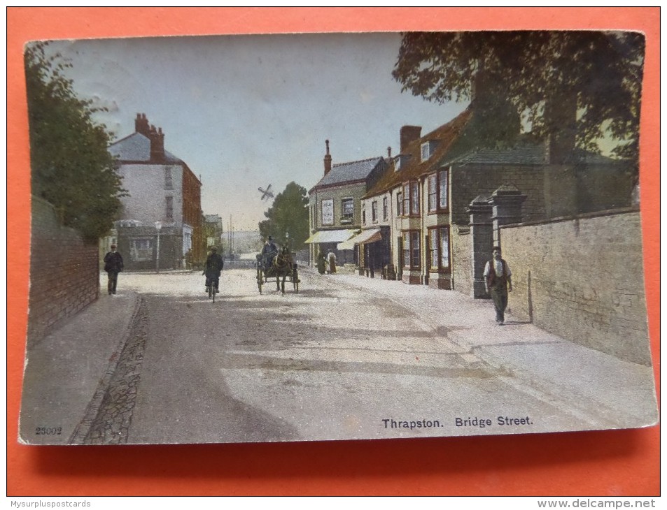 45533 Detached Front Sheet Only Of A Postcard: NOTTINGHAMSHIRE: Thrapston. Bridge Street. - Other & Unclassified