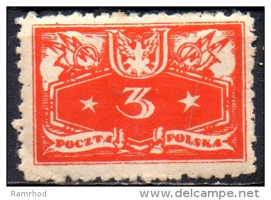 POLAND 1920 Official - 3f. - Red MH - Dienstzegels