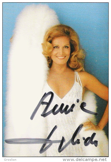 DALIDA CARTE AVEC AUTOGRAPHE - Autres & Non Classés