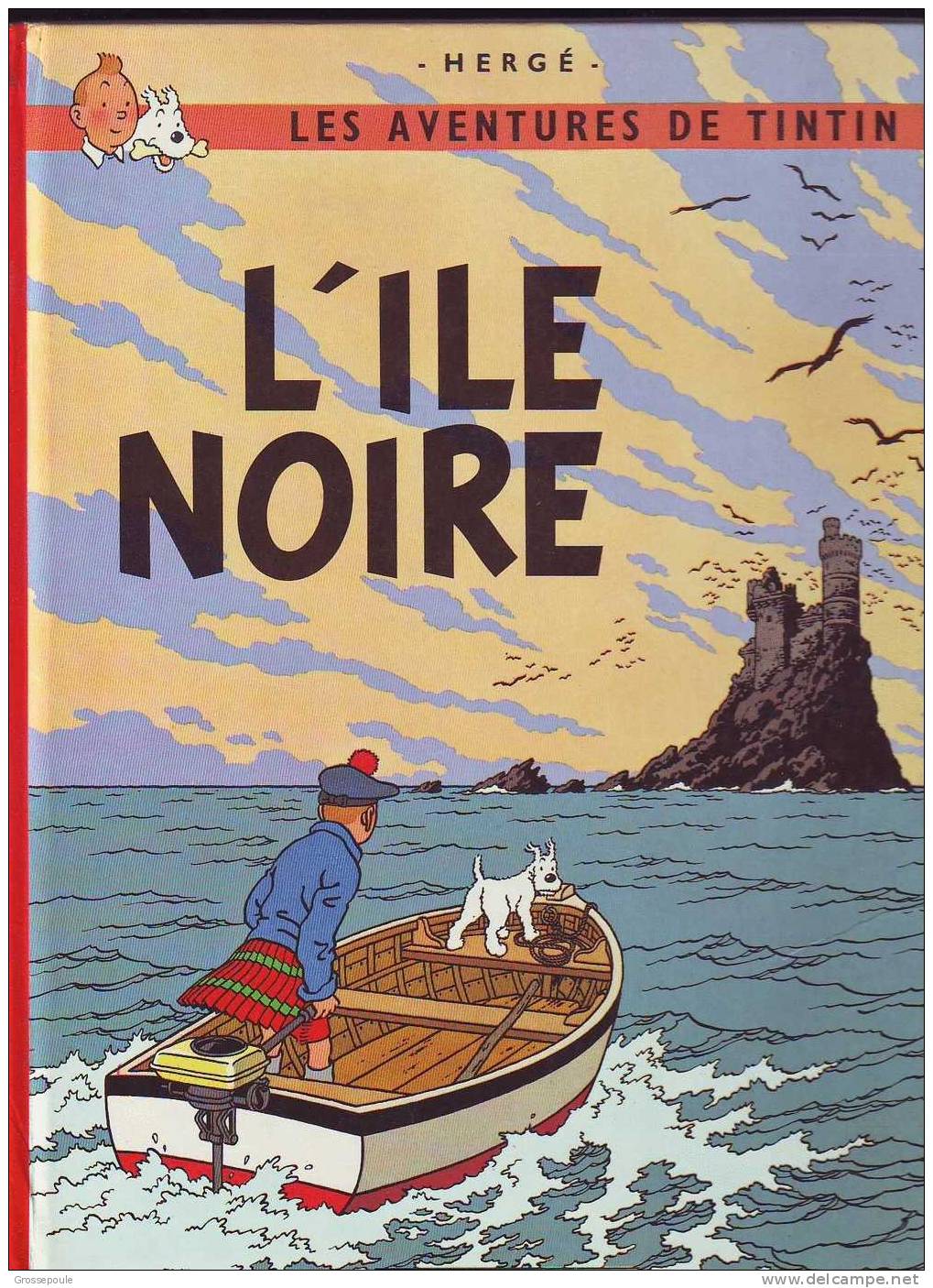 TINTIN L'ILE NOIRE - 1966 Imprimé En Belgique - TRES BEL ASPECT - Tintin