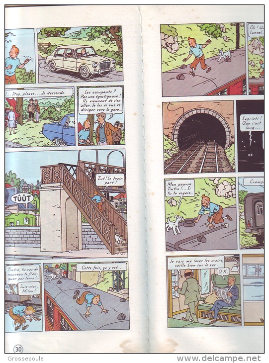 TINTIN L'ILE NOIRE - 1966 Imprimé En Belgique - TRES BEL ASPECT - Tintin