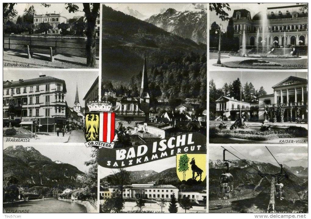 BAS ISCHL - OBERÖSTERREICH - ÖSTERREICH - SCHÖNE MEHRBILD ANSICHTKARTE 1961. - Bad Ischl