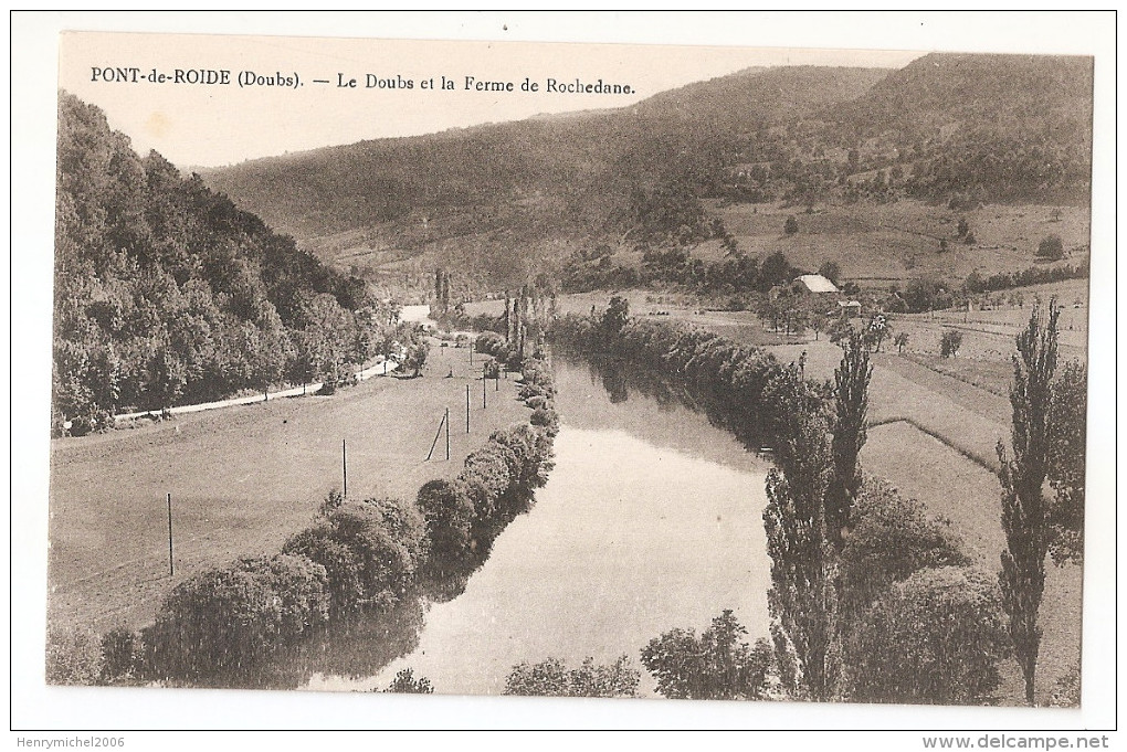 Doubs - 25 - Pont De Roide - Le Doubs Et La Ferme De Rochedane - Autres & Non Classés