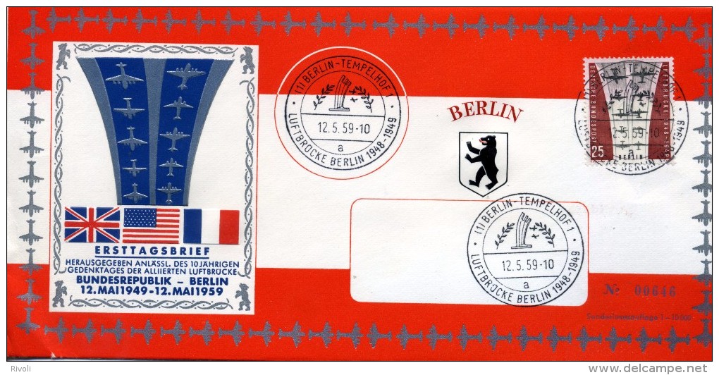 BUNDESREPUBLIK - BERLIN 1949/1959 LETTRE - Briefe U. Dokumente