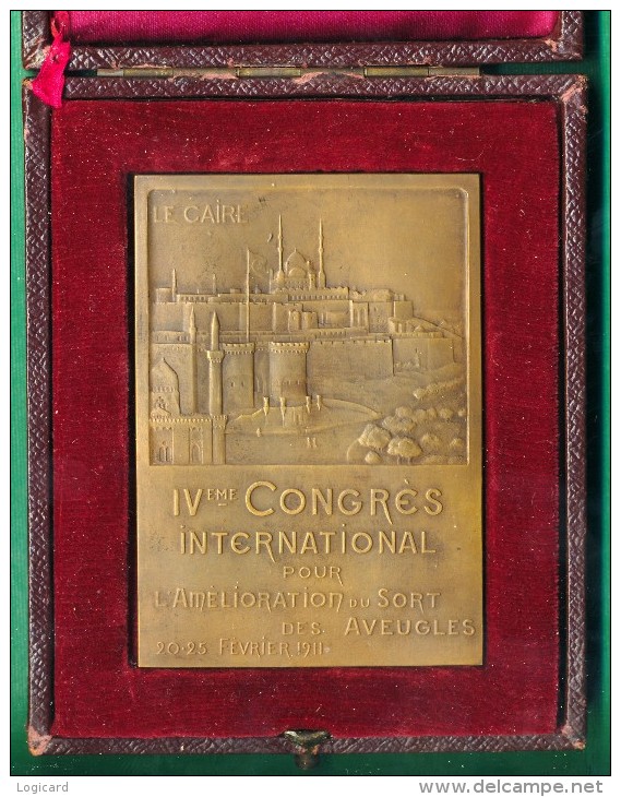 EGITTO ABBAS HILMI II PACHA IV CONGRES INT. POUR L´AMELIORATION DU SORT DES AVEUGLES 1911 - Autres & Non Classés