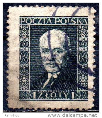 POLAND 1928 Pres. Moscicki - 1z. - Black On Cream  FU - Gebraucht