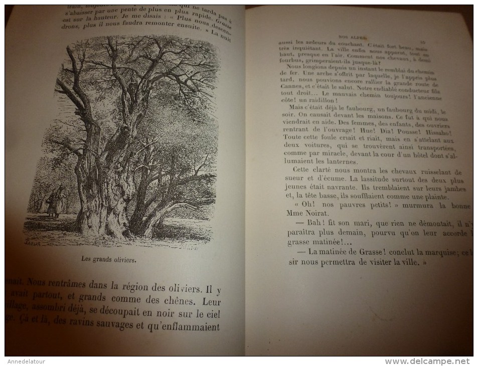 1882 Nos ALPES :Castellane,Chillon,Lac du Bourget,Drumettaz,Sisteron,Albertville,Cagnes,Cannes,Mont-Dore-l-B,Evian,etc