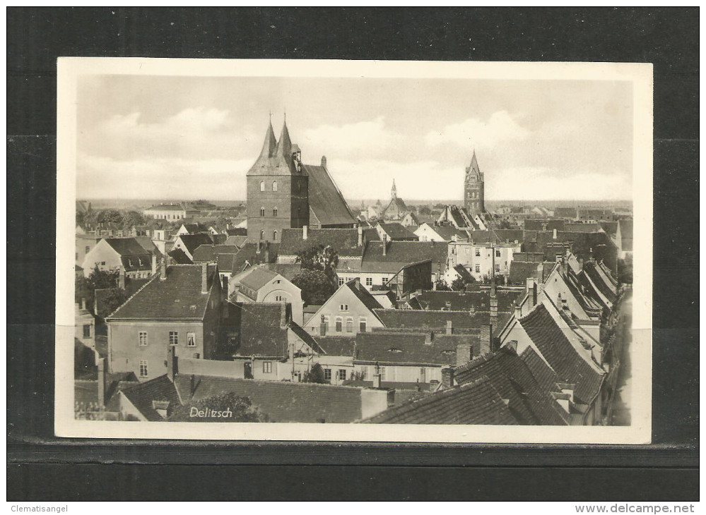 102 * DELITZSCH * ALTSTADT MIT ST.PETER UND PAUL UND BREITER TURM * 1954 **!! - Delitzsch