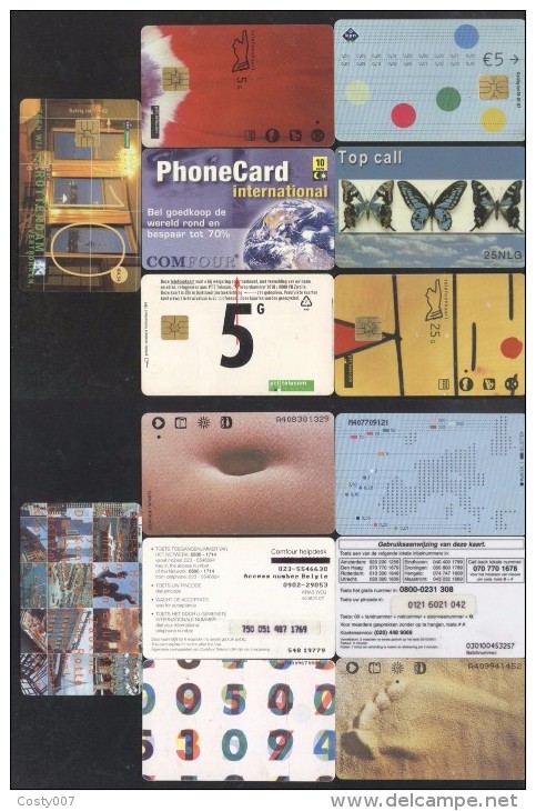 Netherlands - 7 Telephone Cards Magnetic Cards Motives CT.006 - Te Identificeren