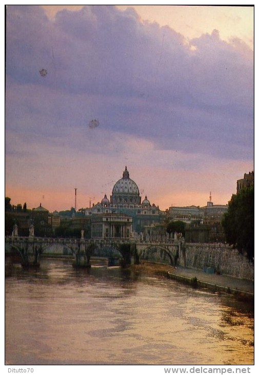 Roma - Il Tevere E La Cupola Di San Pietro - 457-601 - Formato Grande Viaggiata - Fiume Tevere