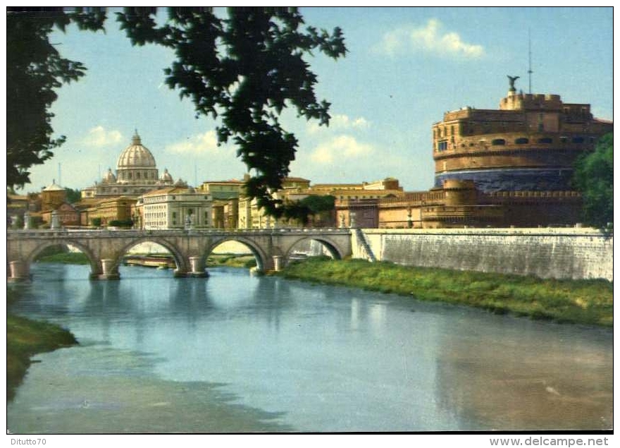 Roma - Ponte E Castel S.angelo - 241 - Formato Grande Non Viaggiata - Bridges