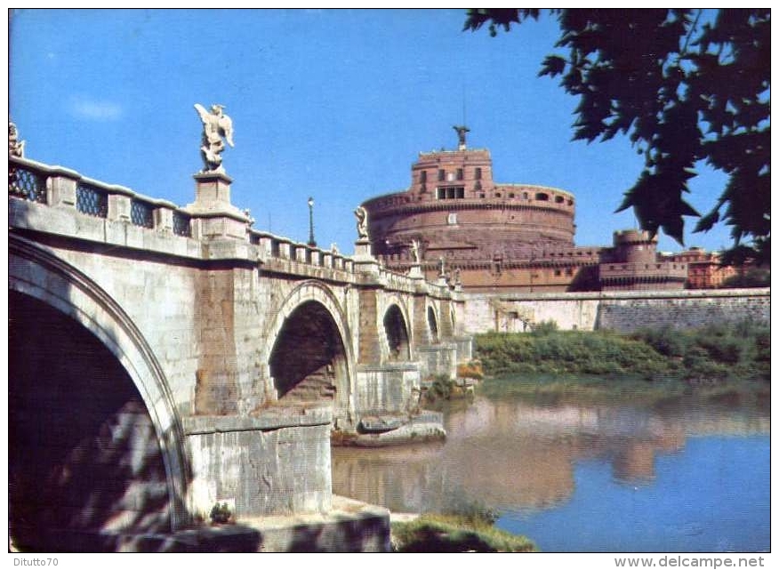 Roma - Ponte E Castel S.angelo - 1123 - Formato Grande Viaggiata - Bruggen