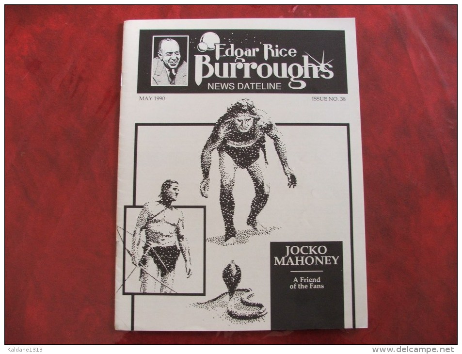 Tarzan John Carter Edgar Rice Burroughs Fanzine News Dateline N° 38 Mai 1990 - Otros & Sin Clasificación