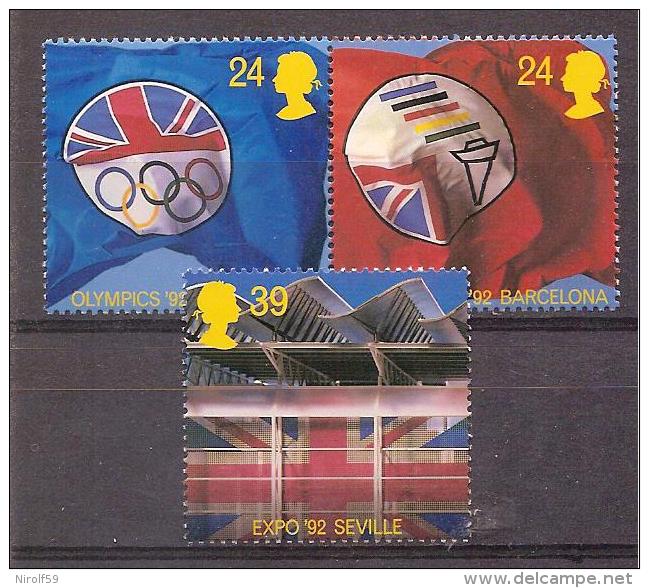 Great Britain 1992 - Events - Unused Stamps