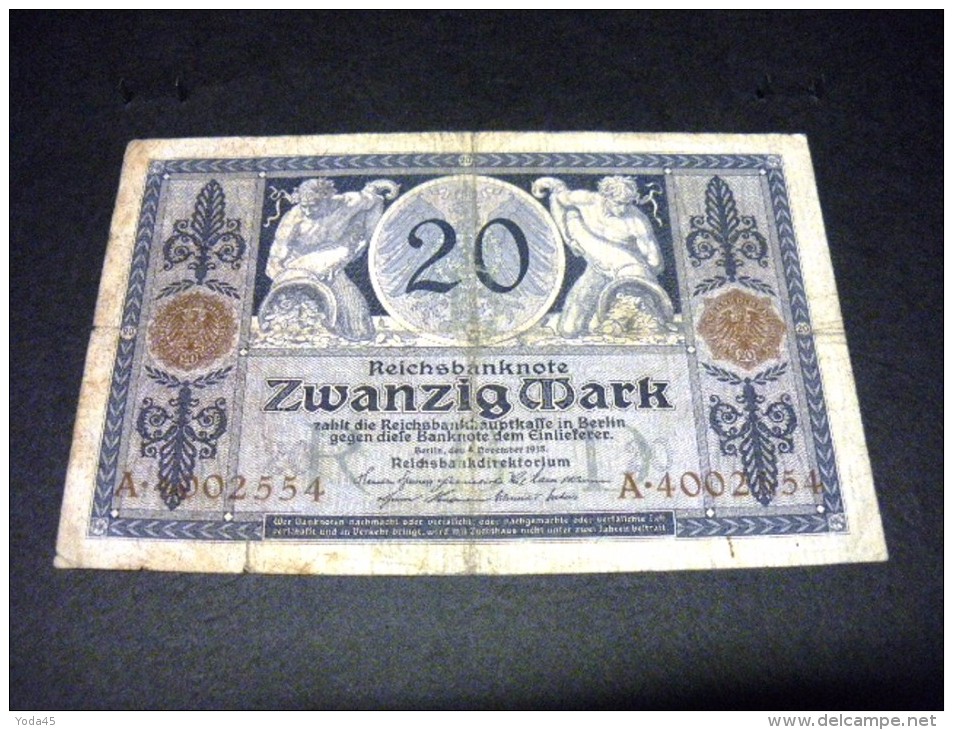 ALLEMAGNE 20 Mark 04/11/1915,pick N° 63,GERMANY EMPIRE - 20 Mark