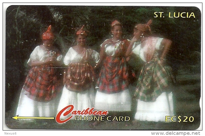St. Lucia - Women In National Wear - 121CSLA - 1996, 30.000ex, Used - Saint Lucia