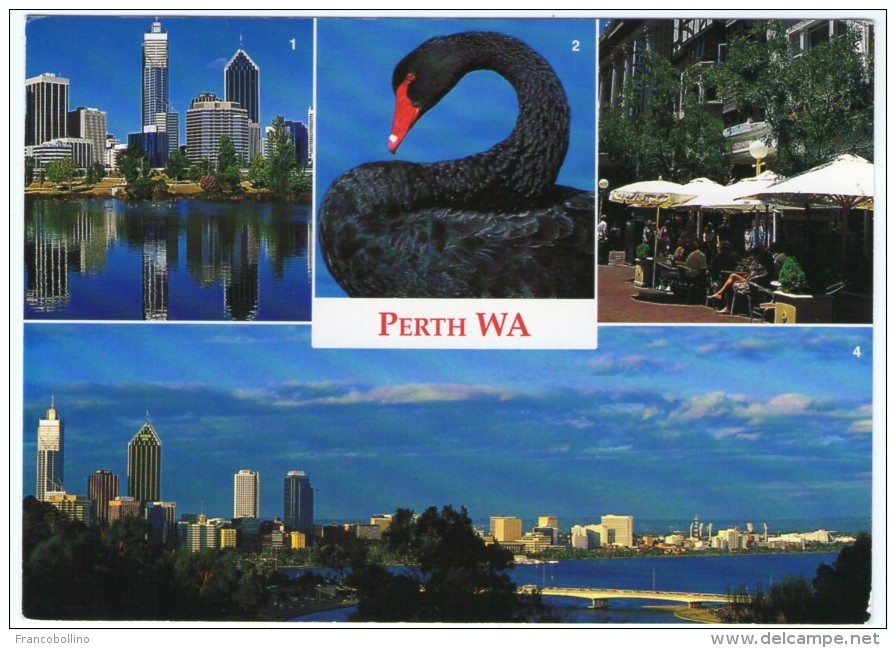 AUSTRALIA-PERTH VIEWS / THEMATIC STAMP-BUTTERFLY - Perth
