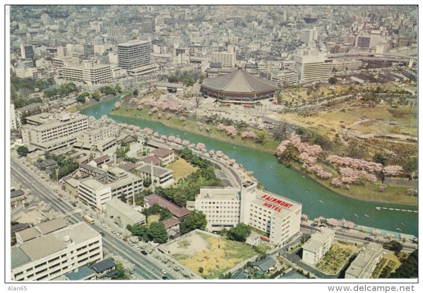 Tokyo Japan, Fairmont Hotel, Aerial View Of Neighborhood, C1970s Vintage Postcard - Tokio