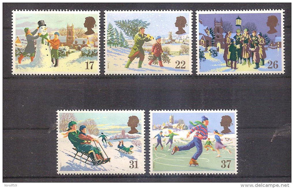 Great Britain 1990 - Christmas - Unused Stamps