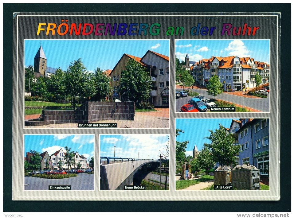 GERMANY  -  Frondenberg  Multi View  Used Postcard As Scans - Unna