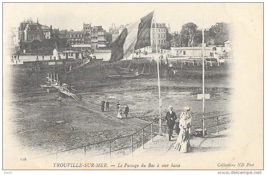 Trouville-sur-Mer (Calvados) - Le Passage Du Bac à Mer Basse - Collection ND Phot - Carte Non Circulée - Trouville