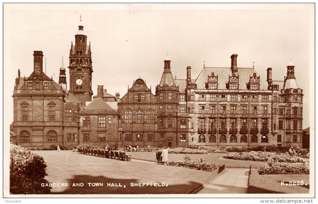 Z15780 England Sheffield Gardens And Town Hall - Sheffield